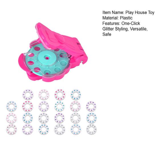 Машинка-аппликатор для украшения волос драгоценными камнями, инструмент для укладки волос принцессы своими руками, игрушка для ролевых игр и переодевания для девочек