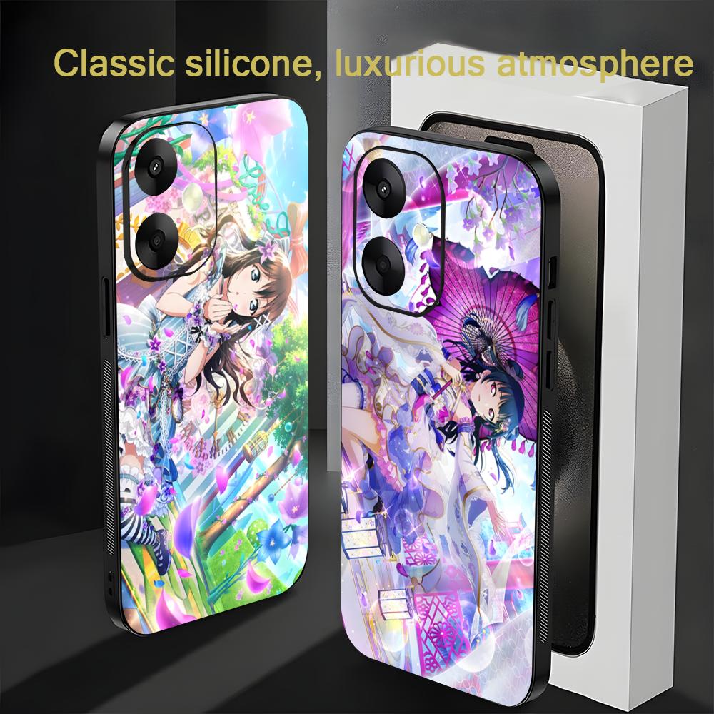 Популярный аниме чехол LoveLive для Xiaomi Redmi 14C 13C 12C Note14 13 12 11 10 Pro Plus S Мягкий черный чехол для телефона