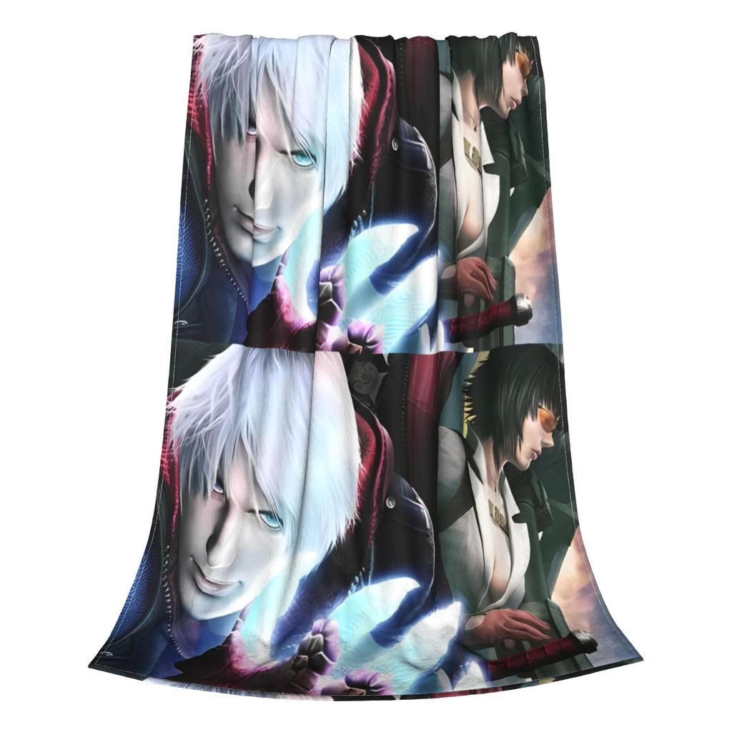 Game Vergil Dmc Blanket Devil May Cry Wool Funny Warm Throw Blanket for Home  Winter