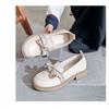 Fashion Shoes 2025 Spring New Single Shoes Jk Lolita Small Leather Shoes Versatile Bow Retro Loafers