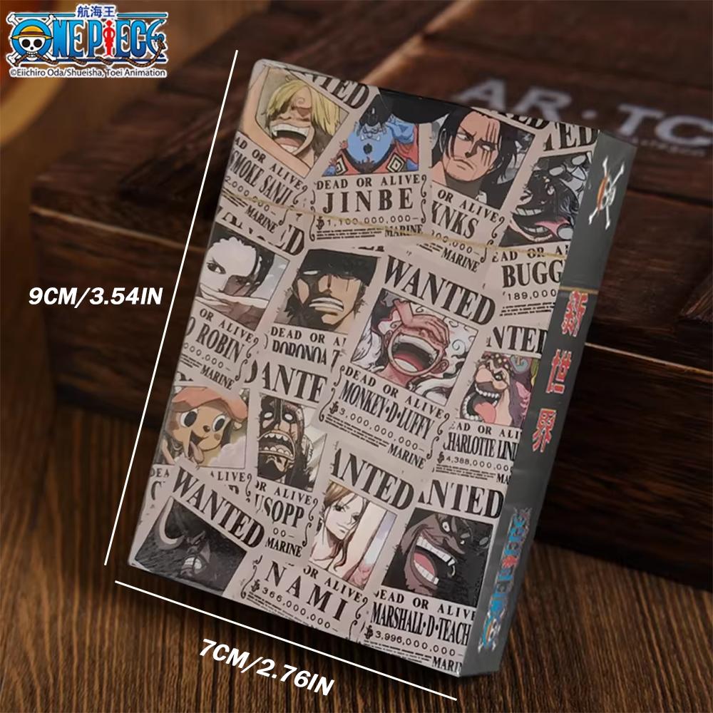 1pc Official One Piece Wanted Poster New World Playing Cards | Anime for Parties & Collectors | Stress-Relief Game & Ideal Gift.
