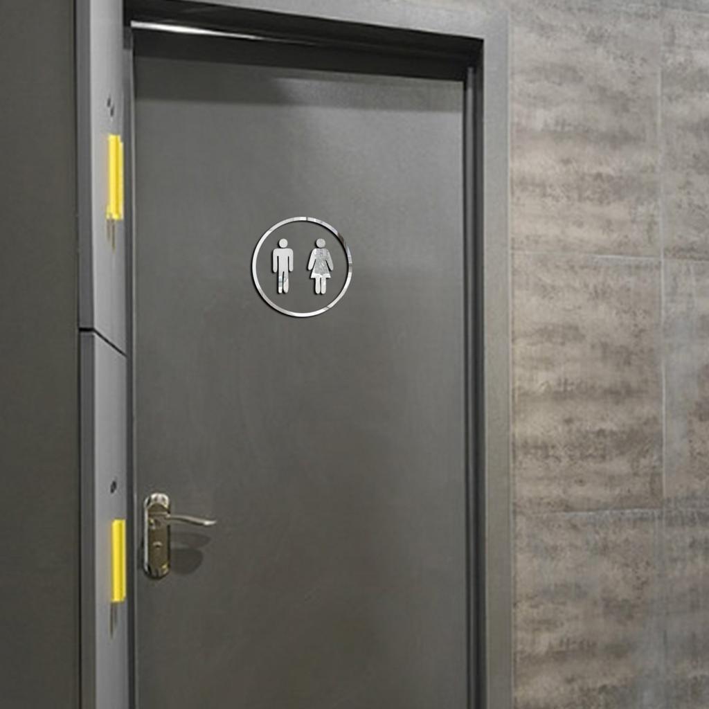 Украшение двери ванной комнаты 1 мм акриловая наклейка на стену наклейка с логотипом на дверь ванной комнаты настенная наклейка