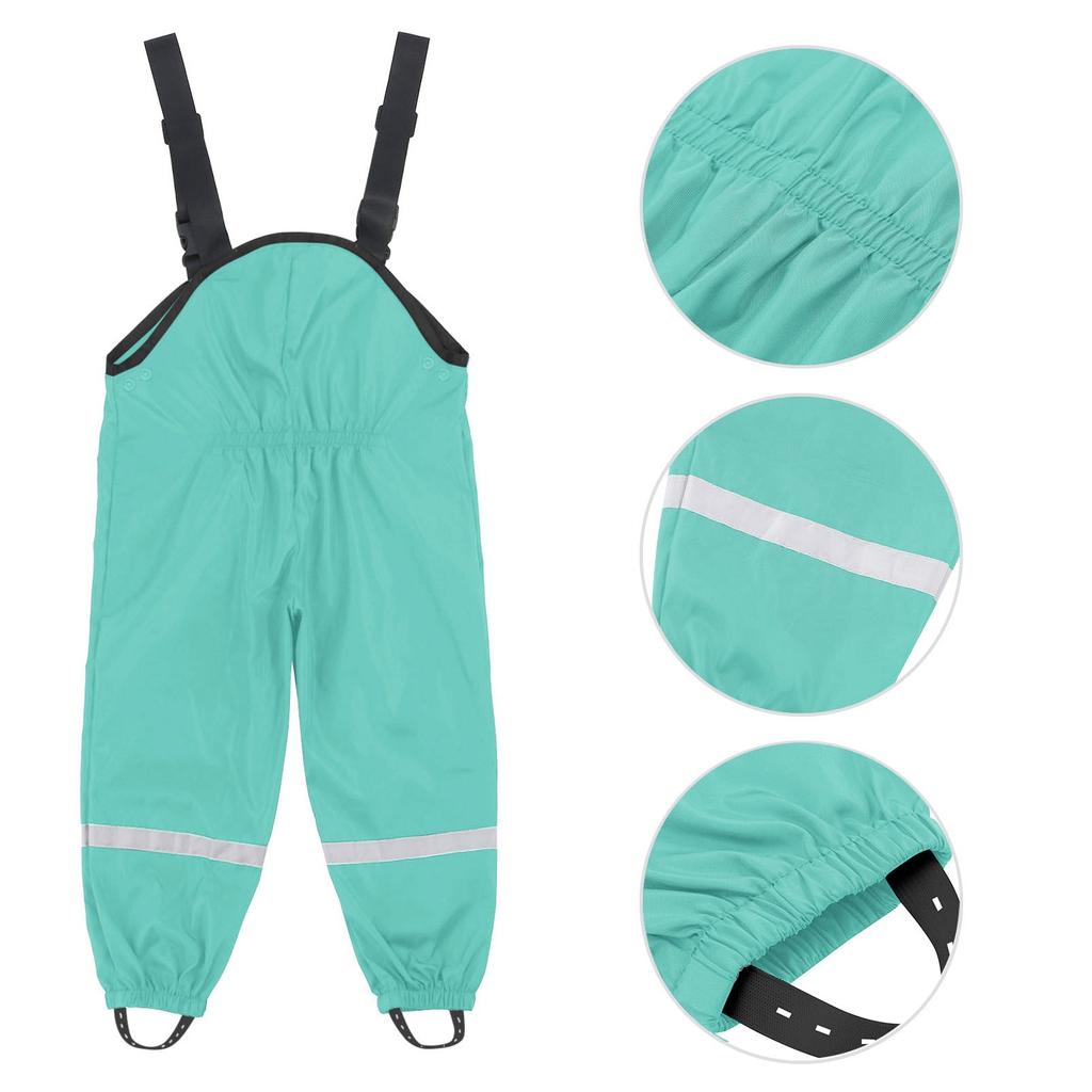 Детский дождевик унисекс, ветрозащитные и водонепроницаемые грязевые брюки