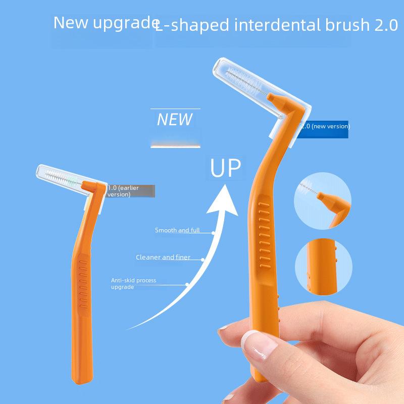 Набор для ортодонтического ухода: Межзубные ершики L-образной и 7-образной формы, зубная щетка, межзубный ершик с мягкой щетиной