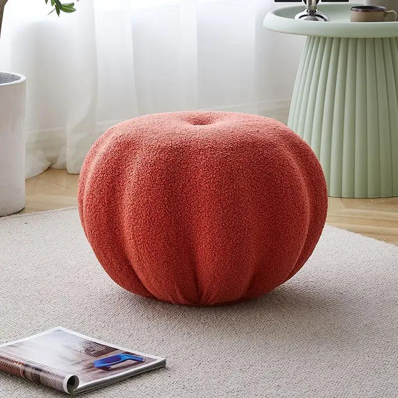 Диван-табурет Nordic Pumpkin, пуф, подставка для ног, журнальный столик, приставной круглый табурет, табурет для пеленания обуви, гостиная