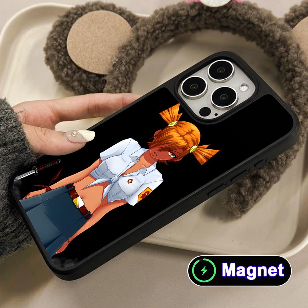 Вечное Лето Алиса Матовая Поверхность Magsafe Чехол для Мобильного Телефона для iPhone 17 16 15 14 13 12 11 Air Pro Max Plus Цветной Чехол