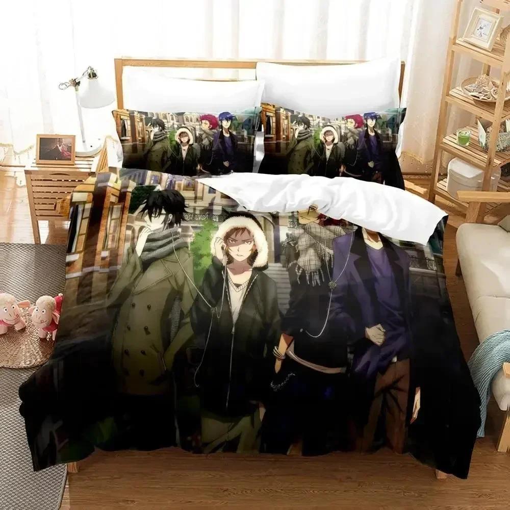 K project Mikoto Suoh No Blood! No Bone! No Ash! Printed Bed Set Duvet Cover Pillowcase Bedding Set Bed Linen Sheet Quilt Cover