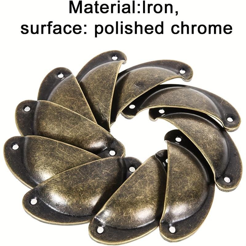 24 шт. антикварные латунные ручки для ящиков, ручки для шкафов, винтажные ручки для кухонного шкафа, комода, ящика, ручки мебели с винтами