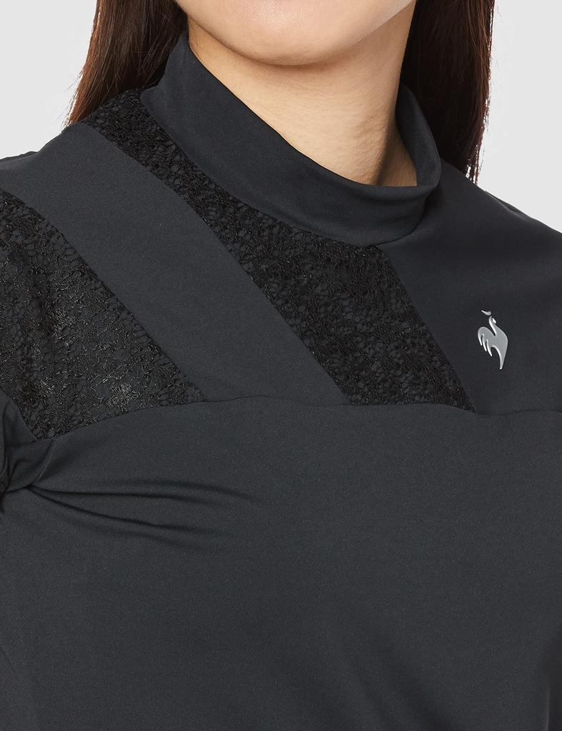 Coq Sportif Short Sleeve Shirt Sweat Absorbent Quick Drying Stretch UPF50 ECO Golf QGWVJA22 BK00 Equivalent To Japanese Size XS [Le Golf] [RIJOUME]