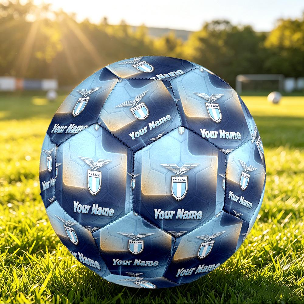 Personalized Size 5 Football Lazio FC Pattern Outdoor Game Sports Ball Gift