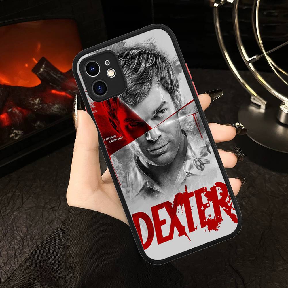 DEXTER Popular Movie Matte Translucent Phone Case For Iphone 16 ProMax 15 14 13 12 11 X XS PRO Plus