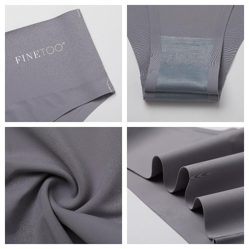 FINETOO Бесшовные и с высокой талией трусики для женщин стрейч трусы M-4XL