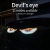 Hot-selling new, led eyes screen car wireless three-color display car rear window LED display demon's eye·