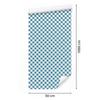 Checkerboard wallpaper turquoise and white, fine detail 50x1000