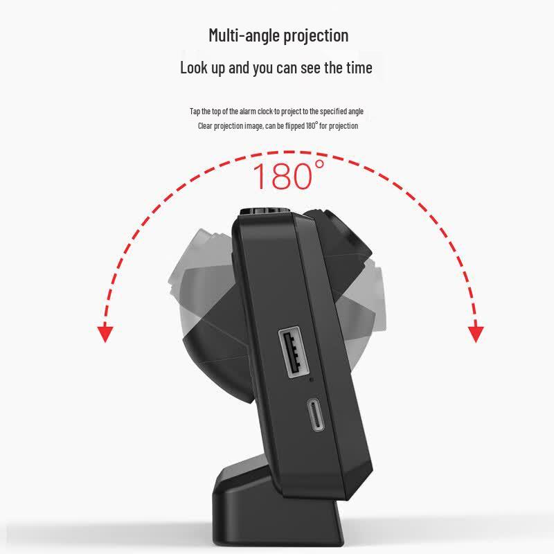 YaoQiu Multi-function LED Projection Alarm Clock