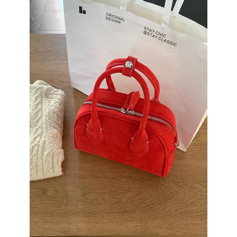 Новая портативная сумка для боулинга, ручная сумка из замши, простая универсальная сумка через плечо, женская