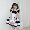 Miracle Nikki Black and White Chocolate Super Cute Maid Costume Lolita Dress Set