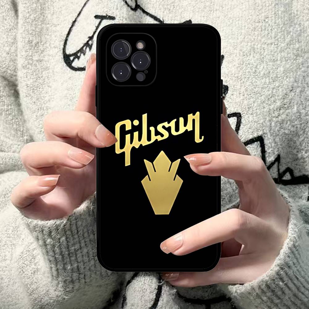 Чехол для телефона G-Gibson Music для iPhone 17 16 15 Plus X 14 11 12 13 Mini Pro Max