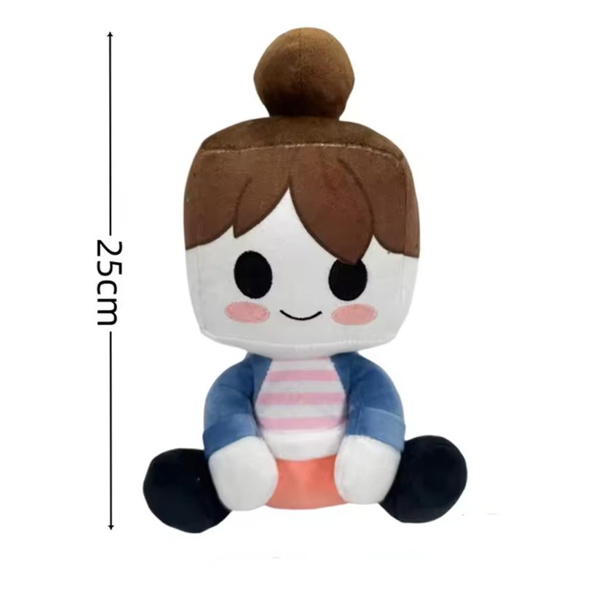 Cute Blox Buddies Plush Toys Bacon Girl Game Peripheral Doll Black with Hat Yellow Decorative Doll Home Room Gifts Birthday Gift