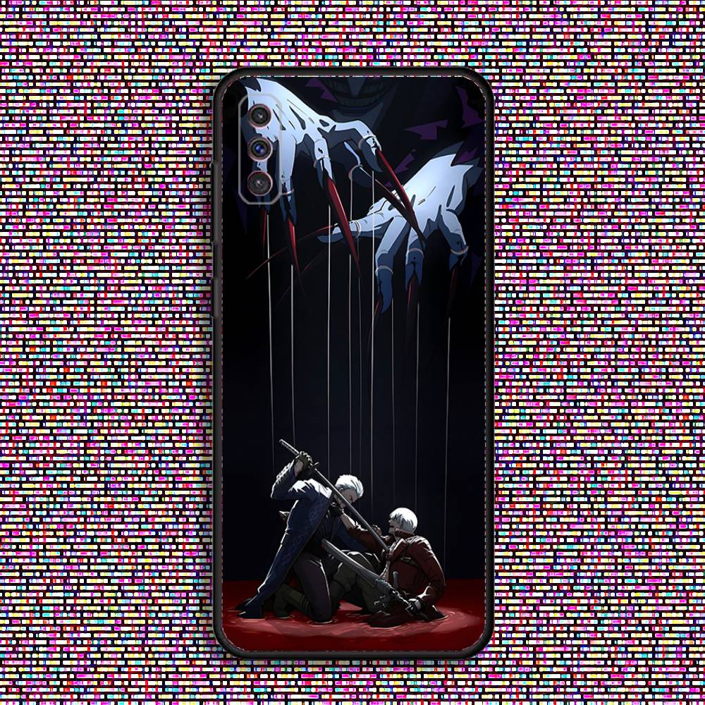D-Devil M-May C-Cry Dante Чехол для телефона Samsung S 25,24,23,22,30,21,10,9,Ultra,Plus,Lite,FE,4,5 G Черный Мягкий Чехол