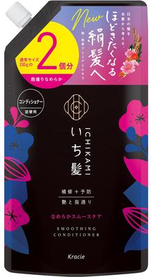 Ichikami Smooth Большой объем 660 г Поврежденные волосы и [Гладкий уход] Кондиционер, Сменный блок, Уход, Уход, Мужской Женский