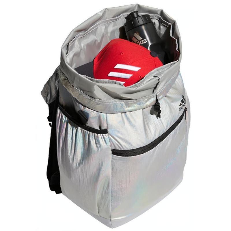 adidas YG FLAP BP Перерабатываемый полиамидный рюкзак Обычный Унисекс Светло-серебристый Adidas HP1493