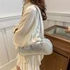 Ballet Style Bow Portable Silver Bag Women 2025 New Trendy Korean Niche Underarm Bag Large Capacity Bag