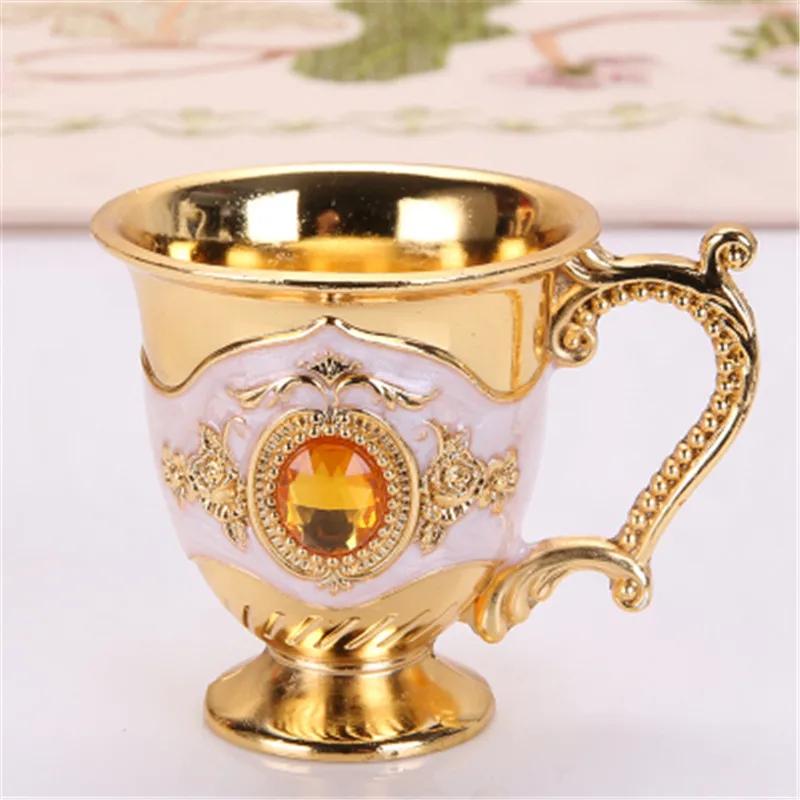 Бокал для вина Рюмка Металлическая рюмка 20 мл до 50 мл Ретро Креативная Маленькая рюмка для ликера Золотой Европейский стиль Высококлассная Обеденный бар Барный инвентарь Подарки