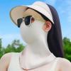 Ice Silk Sun Protection Mask Full Face Sunshade Face Mask New Anti-UV Neck Scarf  Summer