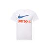 Large Logo Print Crew Neck T-Shirt Men Tops White 707361-100