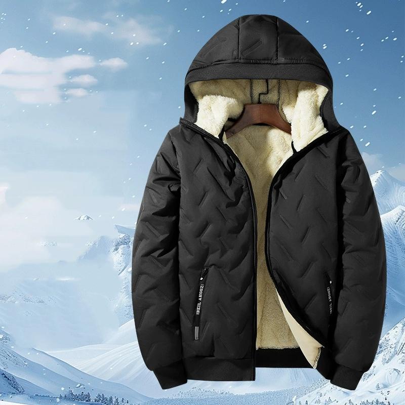 Плюс размер осень-зима мужской теплый трех-/двухсекционный жилет из овечьей шерсти + куртка + брюки из хлопка / куртка + брюки из хлопка 7XL