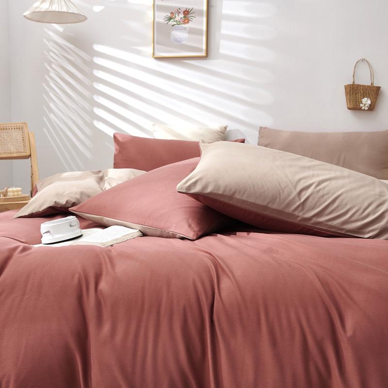 Наволочки в скандинавском стиле однотонные 47x74 см (Пара) для домашнего текстиля