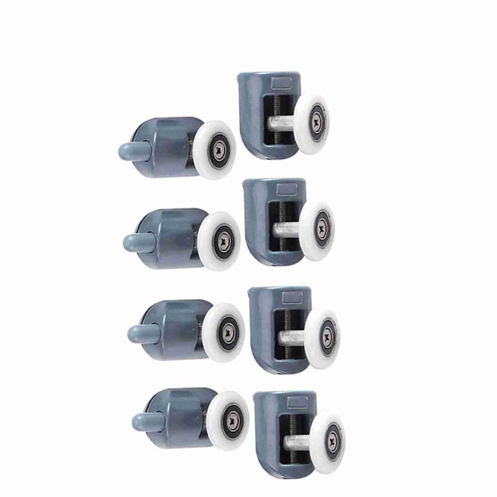 8 X Twin Bottom Top Shower Door Rollers Pulleys Wheels Runners Bathroom Single Wheel