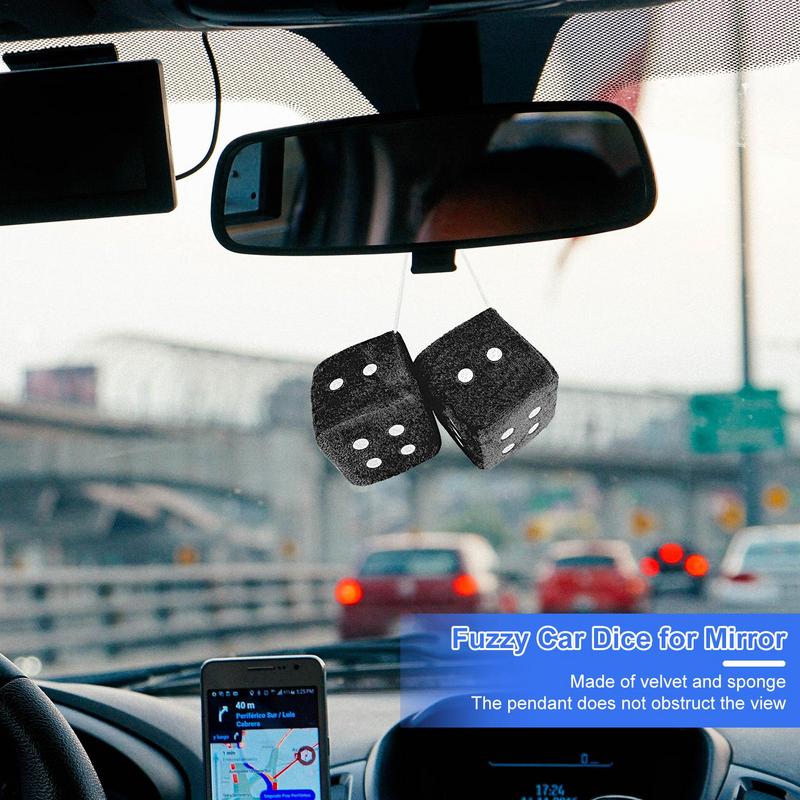 Мягкие разноцветные плюшевые игральные кости подвеска для автомобиля новогодние игральные кости бархатные игральные кости модель украшения зеркала заднего вида стиль