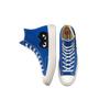 Comme Des Garçons PLAY X Converse Chuck 70 High Blue Quartz Unisex Sneakers Egret Black 171846C