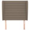 VidaXL Headboard with Ears Taupe 93x23x118-128 Cm Fabric3118082