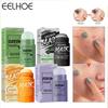 Твердая маска для лица с зеленым чаем Eelhoe, контроль жирности, чистка, удаление прыщей, увлажняющая, размазывающая маска для лица, палочка, бамбуковый уголь, твердая маска для лица, палочка