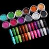 Nail Art Aperture Laser Powder, Nail Art Aurora Colorful Diamond Glitter, Rainbow Powder Metal Electroplated Nail Powder