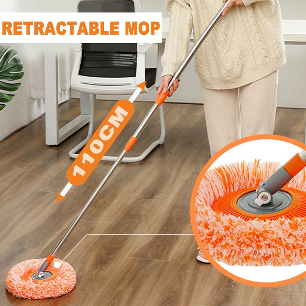 360° Rotatable  Cleaning Mop, Extendable Wall Cleaning Mop Three-section Telescopic Length 19.6-37.4inch