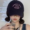 Бейсболка с вышивкой букв Ricygvm для женщин, модные кепки с козырьком-уточкой, корейская, для улицы, солнцезащитные козырьки, однотонная хлопковая кепка с козырьком