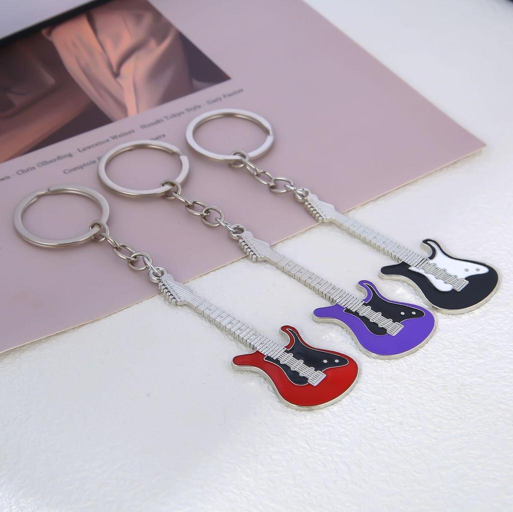 Mini Electric Guitar Pendant Keychain - Cross-Border Event Gift