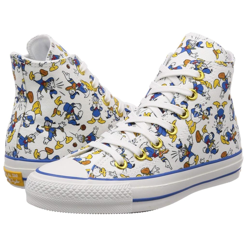 Converse All Star 100 Donald Duck Pt Hi Canvas Shoes Unisex Sneakers White Blue 1CL393