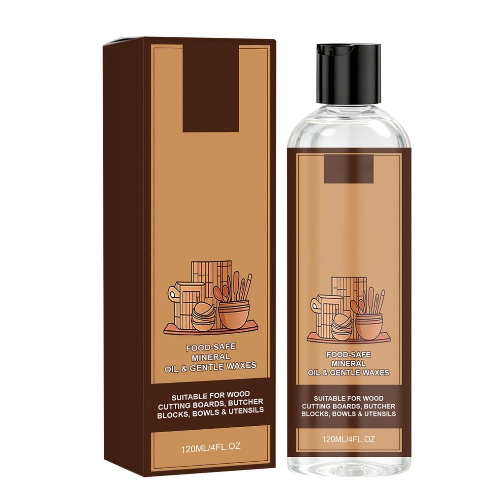 Пищевое минеральное масло и мягкие воски для разделочных досок, блоков для мяса, мисок, посуды 120 мл Уход и обработка