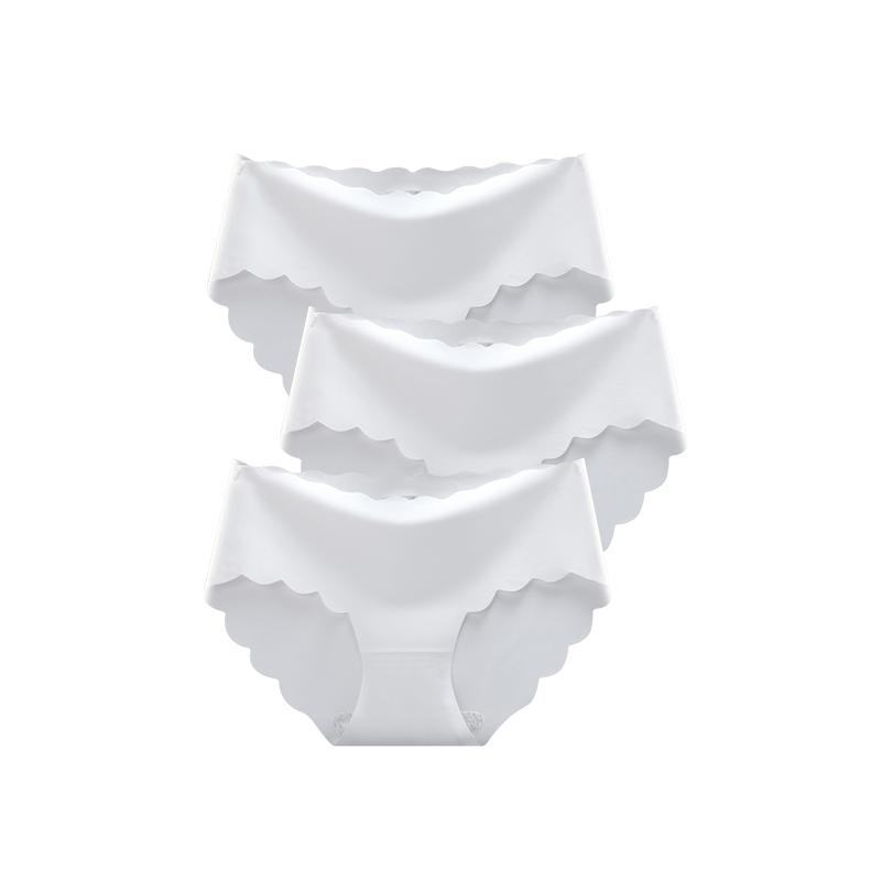 Women's Seamless Panties Sexy Lingerie Underwear 3Pcs/Set For Female Shorts Women Briefs Underpanties Panty Plus Size Pink M-2XL