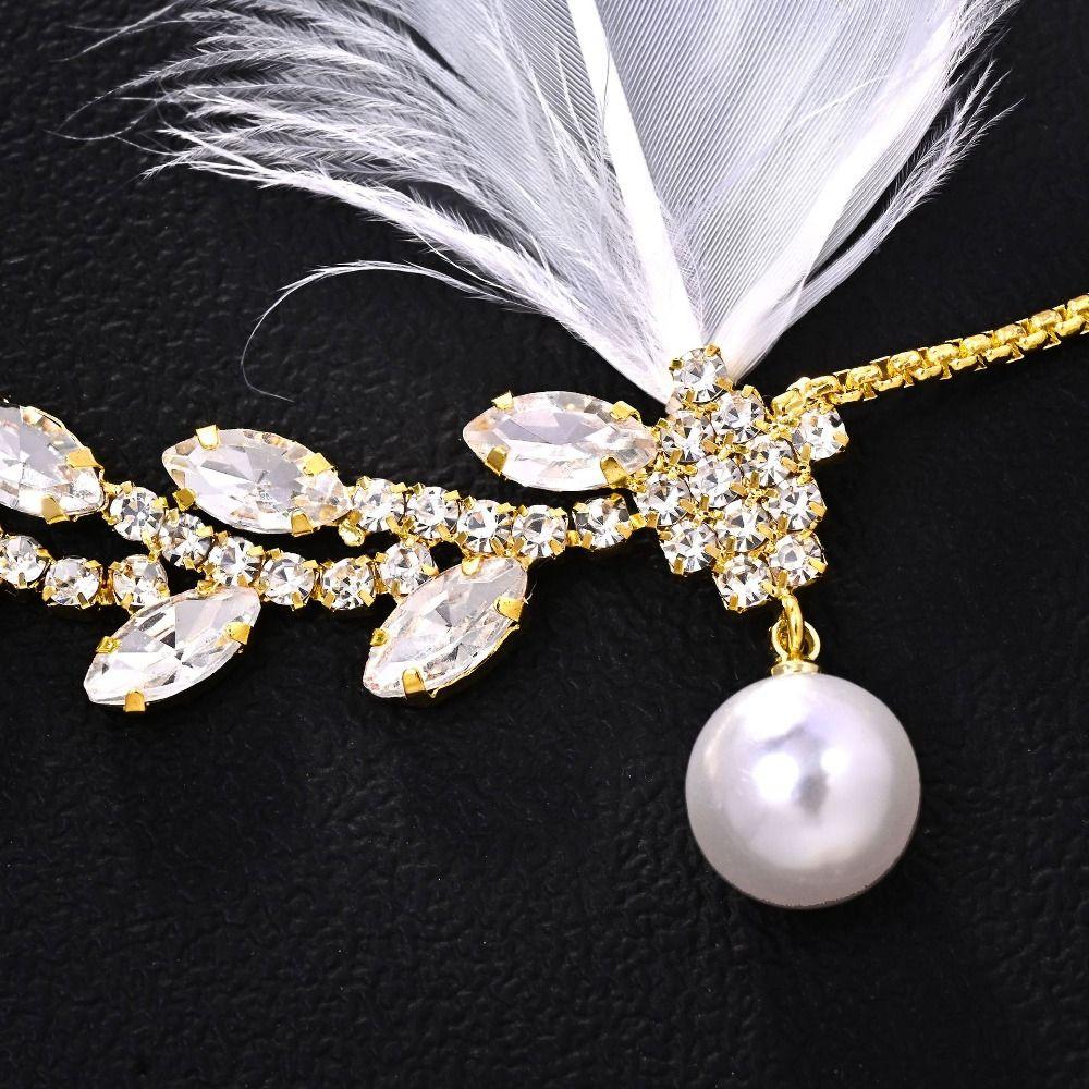 Vintage Gatsby-Style Feather Headband Sequin 1920s Hair Accessories Stage Performance