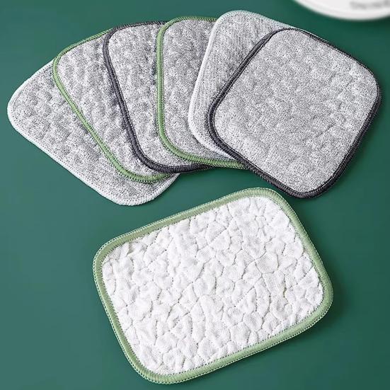 2/3/5/10Pcs Wire Dishwashing Rags Reusable Miracle Cleaning Clothes Non-Scratch Dishcloth Kitchen Residue Removal Clothes