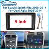 9-дюймовая автомобильная рамка-переходник для Android-магнитолы, монтажная панель для приборной панели, комплект для Suzuki Splash Ritz Opel Agila 2008-2014