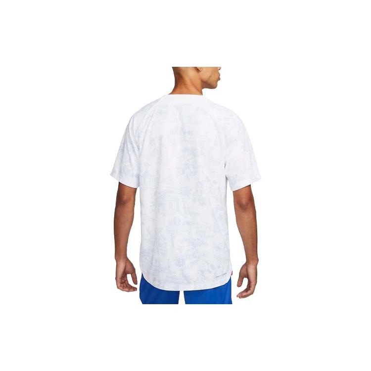 Nike Мужская белая футболка для футбола с логотипом DN0624-100