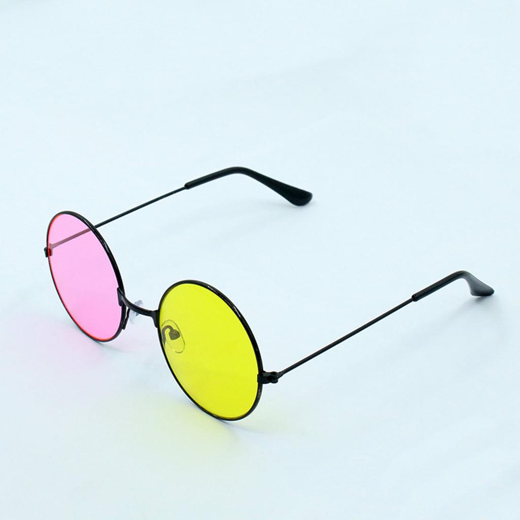Солнцезащитные очки смешанных цветов для девочек-подростков, косплей, круглая оправа, забавные модные украшения для вечеринок