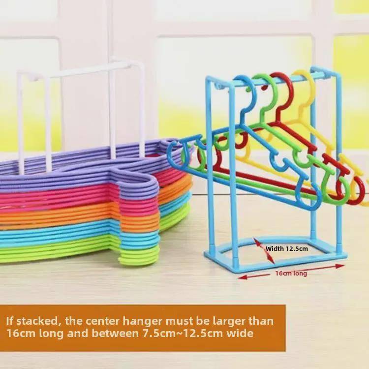 Набор из красочной пластиковой вешалки и коробки для хранения